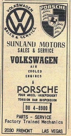 an old advertisement for volkswagen dealers