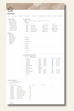 #Planner_Aesthetic_Template #Coquette_Notes #Household_Manager #Life_Dashboard Household Manager, Life Planner Notion, Cleaning Checklists, Daily Cleaning Checklist, Cleaning Routines, Cleaning Schedules