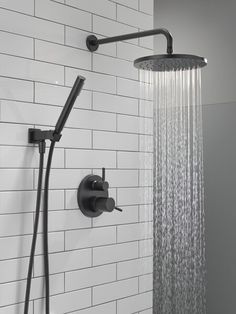 the shower head is connected to the faucet