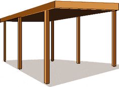 an image of a wooden table with two legs on it's top and bottom