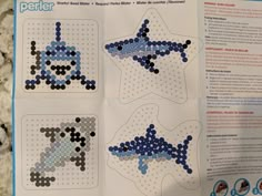 the cross stitch pattern has been made to look like a star