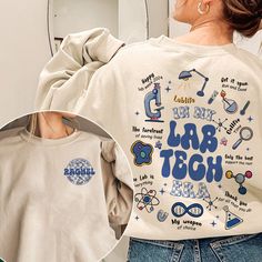 Custom In My Lab Tech Era T-shirt, Medical Lab Science Sweatshirt, Lab Tech Team Shirt, Med Tech Shirt, Lab Scientist Med Lab Shirt "The image shown in the listing is an illustration for the design. Please ensure you select the correct type, size, and color of your choice. 👉 This shirt is suitable for all genders and fits all individuals. Refer to the sizing chart graphic to determine the appropriate size for you. Additionally, we offer a wide range of other styles, including women's t-shirts, Lab Scientist, Science T Shirt, Team Shirt Designs, Med Lab, Lab Science, Lab Week, Medical Lab, Medical Laboratory Science, Team Sweatshirts