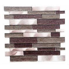 a wall made out of wood and metal strips