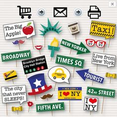 the big book of new york street signs and stickers for everyone to know what they are