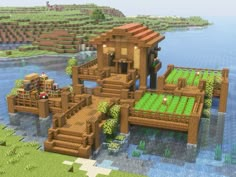 Minecraft Lake, Minecraft Dock, Minecraft Japanese, Dock House, Lake Dock, Minecraft Construction, Minecraft Survival, Minecraft Buildings, Minecraft Building