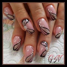 Unusual Nails, Manicures Ideas, Camo Nails, Nails Shellac, French Manicures, Purple Nail Art, Trendy Nail Art Designs, Purple Nail, Black Nail Designs