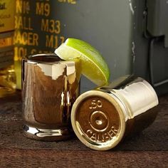 You don't have to be a sniper to appreciate this awesome shot glass. Make a statement with this unique shot glass! Featuring the perfect replica of a 50 caliber bullet, it is sure to be the conversation piece of your next gathering. Enjoy your favorite shots in style and with added flair thanks to this special edition glass. This creative gift for any occasion will ensure you stand out from the crowd and impress your friends and family. Show off your sense of style and daring spirit, all while e 50 Caliber, Romantic Gifts For Him, Funny Gifts For Men, Shot Glass Set, Beer Caps, Wooden Cheese Board, Diy Gifts For Boyfriend, Shot Glasses, 21st Birthday