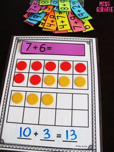 a printable math game for kids to practice addition and subtraction with numbers