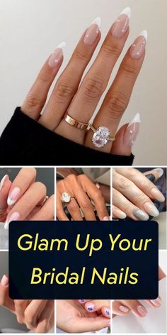 👰💅 Elegant Bridal Nail Designs for Your Special Day! Bridal Nails Dark Skin, Nails For Brides, Nails Dark Skin, Wedding Centerpieces Mason Jars, French Tip Design, Nails Dark, Wedding Nail