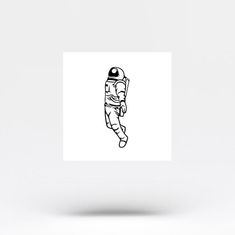 an astronaut floating in the air