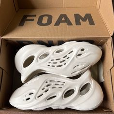 Yeezy Foam Runner - Size 7 & 8 - Color : Sand White - New Condition - Original Yeezy Shoe Box Included - I Ship In 24hrs **Very Comfortable Shoes For Everyday Wear* White Foam Runners, Sand Foam Runners, Yeezy Foam Runner Mx Cinder, Yeezy Foam Runner Mx Cream Clay, Yeezy Foam Runner Stone Sage, Yeezy White, Yeezy Foam Runner, Shoes For Everyday, Yeezy Foam