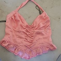 Pink Bow Halter Top Forever 21 In Pink Size Large Brand New No Tags Red Tops, Top Forever 21, Forever21 Tops, Red Top, Pink Bow, Forever 21 Tops, Pink Red, Halter Top, Forever 21