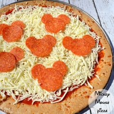 a pizza with cheese and pepperoni on it