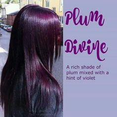 Plum divine Mulberry Hair Color, Plum Brown Hair, Pelo Color Borgoña, Pelo Color Vino, Hair Color Plum, Best Hair Color, Plum Hair, Violet Hair, Hair Color Purple