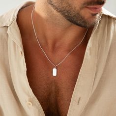 ▪️  Sterling Silver and Steel Men's Pendant Necklace ▪️  Husband or Father Jewellery ▪️  Anniversary Gift ▪️  Boyfriend or Son Gift ▪️  Men's Birthday Present ▪️  ► Pendant: 1.8cm long, 0.9cm wide, 0.45cm thick. ► 50cm chain with a 5cm extender. ► 100% waterproof and tarnish proof ► Optional FREE engraving! Input your lettering into the box provided.  ► Comes in a stunning gift box  ► 24 hour speedy dispatch ► Great for layering or stacking ► Free UK delivery! Worldwide only £10 ► Stylish necklace to be worn everyday ABOUT US AND OUR SHOP ∙ FLORENCE LONDON ♥ https://www.etsy.com/uk/shop/FlorenceLondonDesign SEE MORE OF OUR TOP SELLING JEWELLERY: Custom Women's Bracelets and Bangles ► https://etsy.me/3ny9zbq Bespoke Women's Necklaces ► https://etsy.me/3CBI3hE Personalised Women's Earrings ► Top Selling Jewelry, Birthday Presents For Men, Custom Chain, Mens Necklace Pendant, Gift Boyfriend, Stylish Necklace, Women's Bracelets, Boyfriend Anniversary Gifts, Mens Pendant