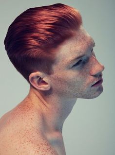 Oliver Dale Red Freckles, Red Hair Men, Flat Top Haircut, Drawing Study, Redhead Men, Hair Dyed, Mens Hair Colour, Men's Short Hair, Men Hair Color