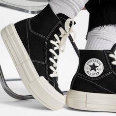 Converse Chuck Taylor All Star Cruise High Tops. Size W 7 / M 5.5. New In Box. Lightweight Comfort, '90s Attitude Ortholite Cushioning #Converse #Chucks #Chucktaylor #Allstat #Sneakers #Hightops #Converseshoes #Conversesneakers #Hightopsneakers #Unisex #Platform Converse Chucks, Hightop Sneakers, All Stars Converse, Converse Sneakers, Converse Chuck Taylor All Star, Chuck Taylor All Star, Converse Chuck, Converse Shoes, Chuck Taylor