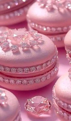 pink jewelry boxes with diamonds on them