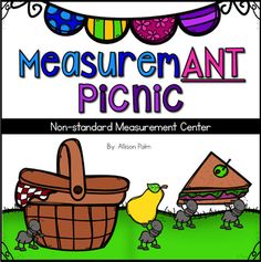 an image of a book cover with the words measurement and picnic on it, along with two