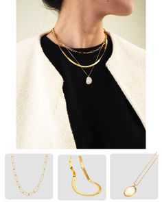 BEST Gold Necklace Trends for Women Lady, Mother, Wife | Women’s Best Trending Trendy    Gold Necklace on Sale for Women, Lady, Mother, Wife Necklace Trends, Chain Heart