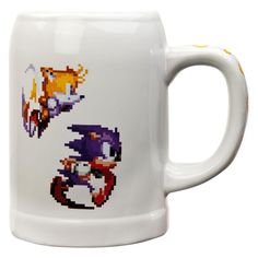 Sonic The Hedgehog - 16 Bit 25oz Ceramic Stein Beer Mugs & Steins Old Glory Sonic And Tails, Ceramic Stein, 16 Bit, Old Glory, Beer Mugs, The Hedgehog, Game Room, Sonic The Hedgehog, Sonic