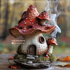 Ceramic Fairies, Clay Fairy House, Polymer Clay Fairy, Mushroom Crafts, Clay Fairy, Fairy House Diy, Terrarium Containers, Fairy Art Dolls, Fairy Garden Crafts