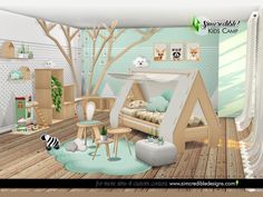 Cc Shopping, Sims 4 Bedroom, Kids Camping, Sims 4 Children, Sims 4 House Design, Casas The Sims 4, Sims House Design, Sims 4 Toddler, Sims 4 Cc Furniture