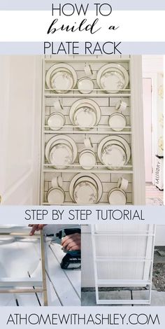 how to build a plate rack with step by step instructions for the top and bottom