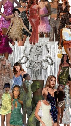 the collage shows many different types of dresses