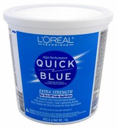 L'OREAL Quick Blue  Extra Strength Powder Hair Bleach 1 lb Product Description: For on & off Scalp Application De-Dusted Ultra Concentrated Bleach Lifts up to 7 Levels Fast Lightening Action Rich, Creamy No-Drip Formula for Easy Application Made in USA Shipping and Handling We usually ship the same day the order is placed as long as it is before 2:00PM (PDT).As your business is greatly appreciated, we take the highest degree of care in making sure your package arrives safely to your destination. Whiten Underarms Fast, How To Whiten Underarms, Bleach Hair, Hair Bleach, Bleaching Your Hair, Bleached Hair, Hair Quality, L Oreal, Professional Hairstyles