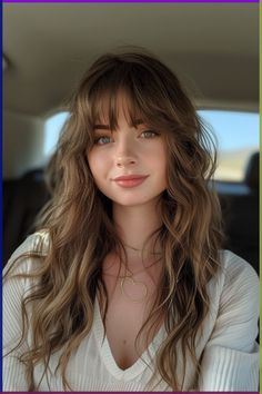 Fresh Hair, Effortless Hairstyles, Long Hair With Bangs, Long Layered Hair, Trendy Short Hair Styles, Perfect Hair, Trendy Hairstyles, Hairstyles With Bangs, Hair Looks