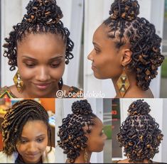 Ponytail Loc Styles For Women, Ponytail Loc Styles, Dreadlocks Styles For Ladies, Loc Styles For Women, Short Dread Styles, Dreads Short Hair, Short Dreadlocks, Short Loc Styles, Dreadlocks Styles