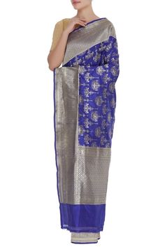 Latest Collection of Saris by Sailesh Singhania Blue Chandelier, Banarasi Saree, Banarasi Sarees, Blouses For Women