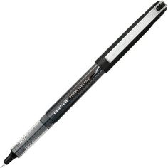 a black and silver pen on a white background