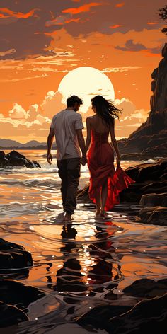 Image Couple, Best Nature Wallpapers, Flame Art, Fantasy Couples, Female Art Painting, Amazing Artwork, Art Gallery Wallpaper, Cute Couple Cartoon