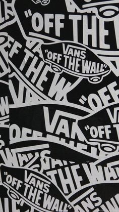 Dope Wallpaper Iphone, Hype Wallpaper, Wallpaper Iphone Neon, Cool Vans, Vans Logo, Wall Background, Vans Off The Wall