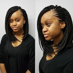 Back Braids, Box Braids Pictures, Lob Hairstyles, Box Braid Hair, Braids With Shaved Sides, Bob Braids Hairstyles, Flat Twist Updo, Big Box Braids, Blonde Box Braids