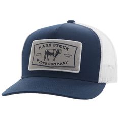 Grey/White Rectangle Patch 5-Panel OSFA Snapback High-Profile Hybrid Bill Navy/White 2461T-NVWH Hooey Hats, Pearl Rope, Texas Christian University, White Rectangle, Pabst Blue Ribbon, White Patches, Auburn University, Flannel Jacket, University Of Texas