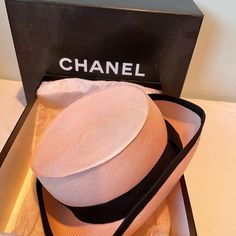 Authentic Vintage Chanel Pink Straw Hat Chanel Accessories, Pink Chanel, Vintage Chanel, Straw Hat, Straw, Chanel, Women Accessories, Hats, Pink