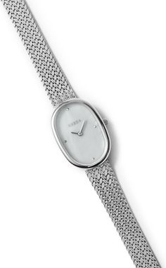 BREDA Jane Mesh Strap Watch, 23mm | Nordstrom Silver Watch Outfit, Classy Womens Watches, Gold And Silver Watch, Silver Watches Women, Minimalist Watch, Mesh Bracelet, Human Connection, Jewelry Outfit, Fantasy Jewelry