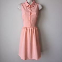 New With Tags. Peach H&M Dress. Us Size 12 . Material: Polyester Sleeveless Midi Dress For Day Out By H&m, Sleeveless Midi Dress By H&m For Day Out, H&m Fitted Summer Midi Dress, Feminine Sleeveless Peach Midi Dress, Feminine Peach Sleeveless Midi Dress, Chic Peach Midi Dress For Day Out, Fitted Peach Midi Dress For Day Out, Sleeveless Peach Mini Dress For Day Out, H&m Sleeveless Midi Dress For Daywear