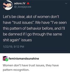 two tweets with the same caption for women on their twitter accounts