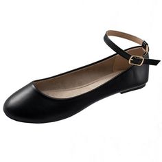 FREE SHIPPING Calla Ankle Strap Ballet Flats By Alpine Swiss Product Features: Faux Leather Upper, Rubber Outsole CLASSIC  The Alpine Swiss Calla Ankle Strap Ballet flats will pair beautifully with casual or dressy outfits! These versatile shoes will become a staple in your closet. ROUND TOE  The stylish round toe design makes the toe box spacious and the ankle strap is elegant and feminine. COMFORTABLE  Soft microfiber lined insoles and lightly padded footbeds make these flats comfortable for a Leather Ballet Shoes, Ellie Shoes, Basic Shoes, Ballerina Slippers, Versatile Shoes, Ankle Strap Shoes, Satin Pumps, Womens Ballet Flats, Dressy Outfits