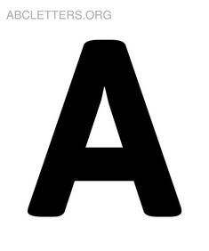 the letter a is black and white, with an uppercase in the lower right corner