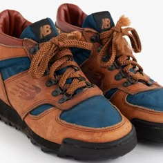 Vintage NB Brown Leather Hiker Boots – Aimé Leon Dore Best Winter Shoes, Normcore Fashion, Hiker Boots, Leather Hiking Boots, Funky Shoes, Swag Shoes, Dream Shoes, Designer Boots, Sock Shoes