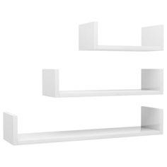 two white shelves with one open and the other closed