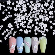 3d Flower Nails, Nail Art Jewelry, Flower Nail Designs, Acrylic Flower, Flower Nail, Diy Nail Designs, Flower Nail Art, Womens Nails, Acrylic Flowers