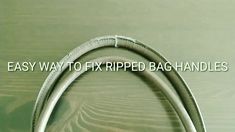 an easy way to fix ripped bag handles