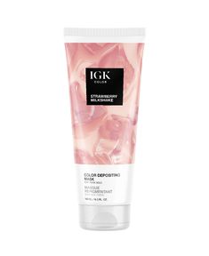 Get an instant shade upgrade + nourished strands with this 1-step color-depositing, conditioning hair mask in 18 semi-permanent IGK shades, from natural to fun. Pastel Peach Hair, Color Depositing Mask, Curly Hair Frizz, Exfoliate Scalp, Scalp Hair Growth, Conditioning Hair Mask, Split Dyed Hair, Conditioning Hair, Peach Hair