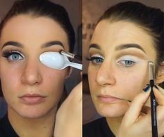 Cut-creasing is the genius new eyeshadow technique that will make you eyes appear bigger and brighter - no wonder Kim Kardashian loves it! Eyeshadow Techniques, Make Up Mata, Cut Crease Eyeshadow, Best Makeup Tips, Holiday Beauty, Cut Crease